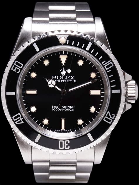 rolex 1990 submariner - Rolex Submariner 14060 stainless date.